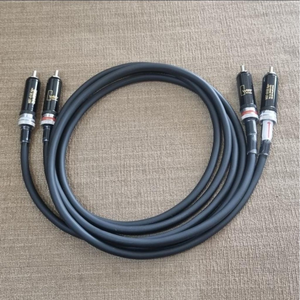 kabel rca gotham 1,25 m. pakai rca WBT clone rhodium