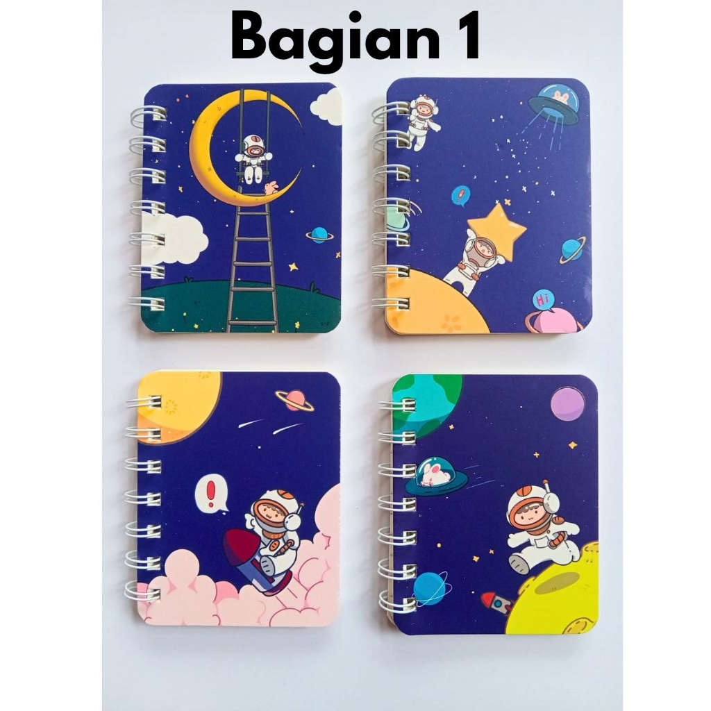 

Buku Catatan Memo A7 80 Lembar Gambar Lucu Aesthetic Notebook Mini