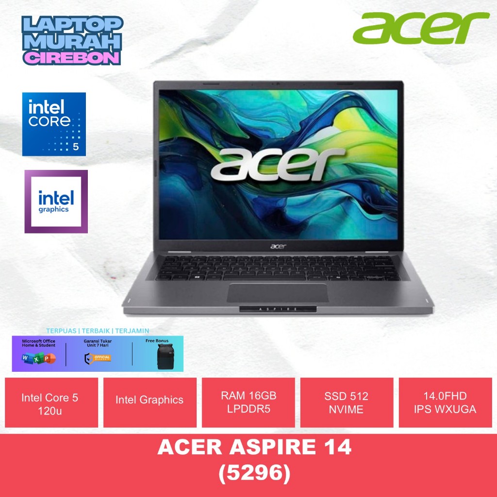 ACER ASPIRE 14 A14 51M [INTEL CORE I5 120U/ 16GB/ 512GB/ W11+OHS/ 14" WUXGA IPS]