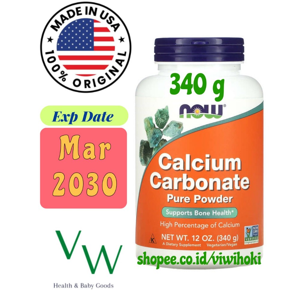 

NOW Foods, Calcium Carbonate Pure Powder, 12 oz (340 g)