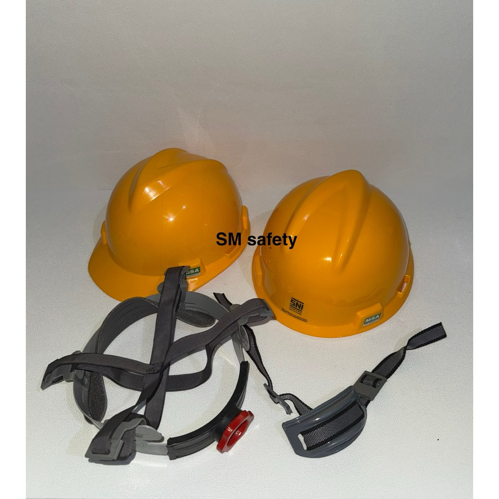 HELM SAFETY PROYEK MSA FASTRACK HELM PROYEK MEREK MSA FASTRACK KOMPLIT DAGU