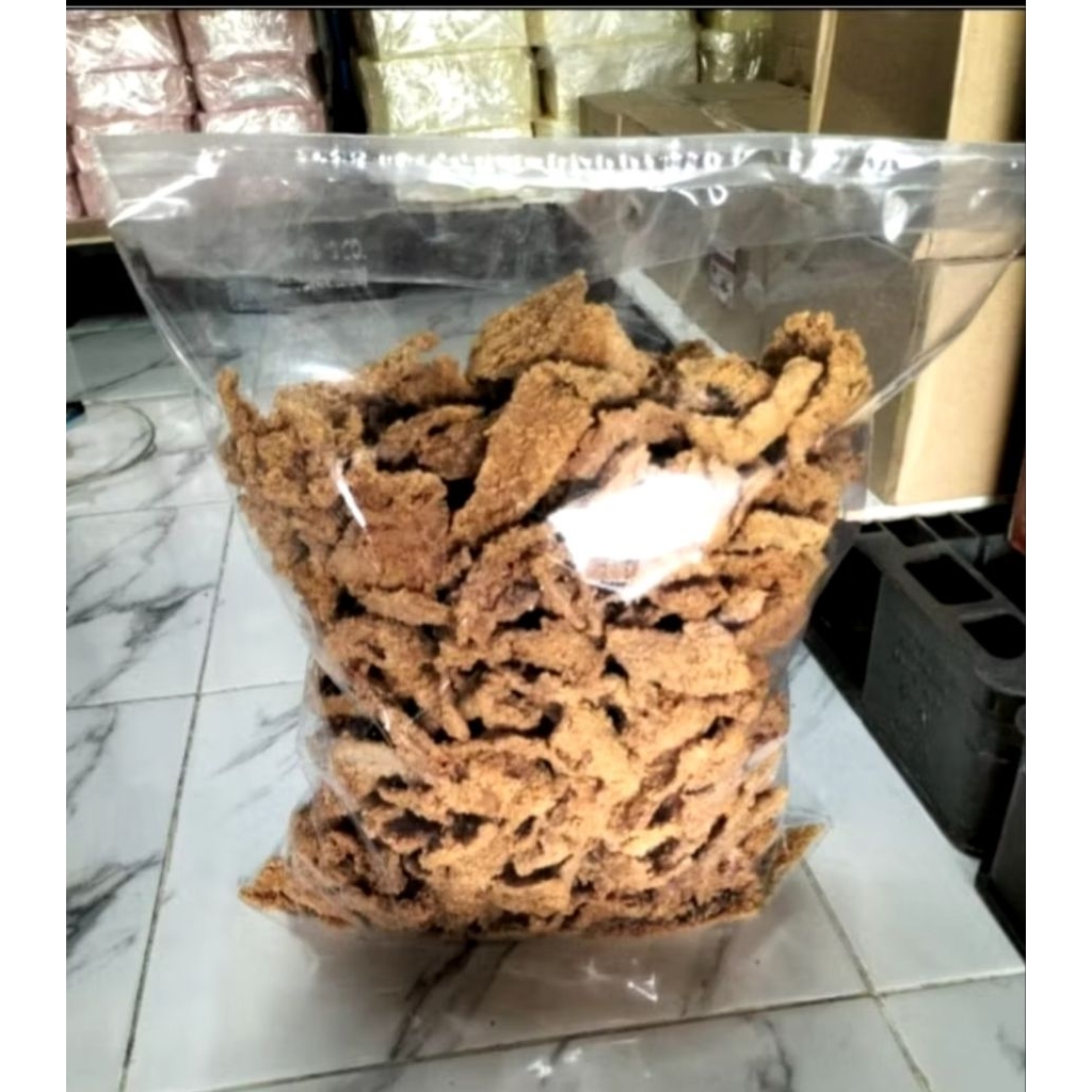 

KULIT AYAM CRISPY 1 KG bisa untuk repack kemasan kecil