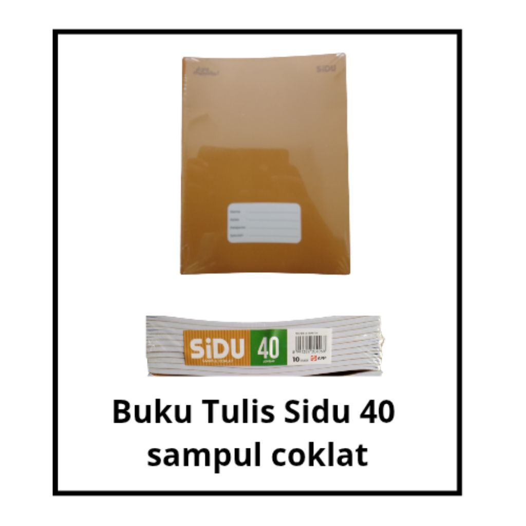 

BUKU TULIS MURAH SIDU 40 SAMPUL COKLAT PER PACK