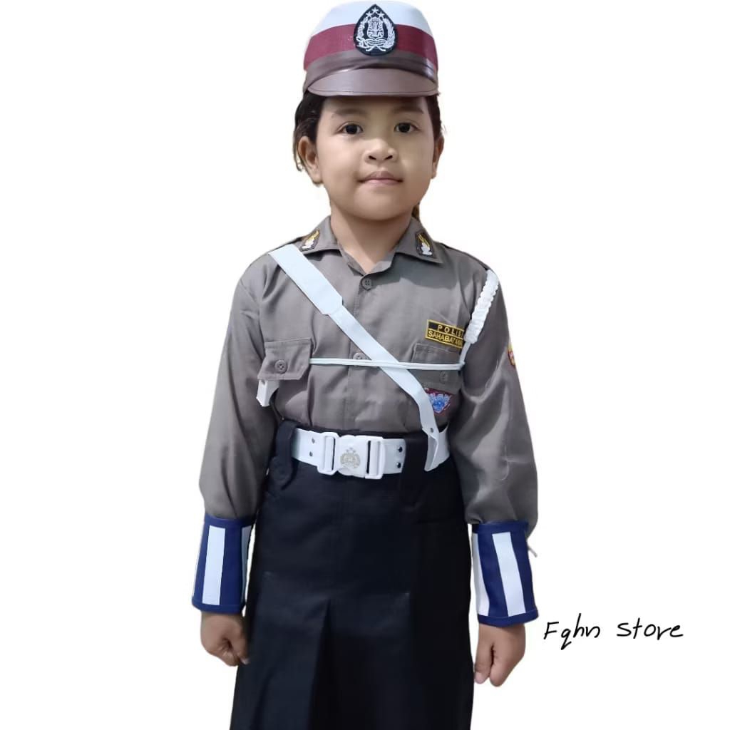 Baju Profesi Anak/Baju Polantas Anak Cewek (Rok) Free Packing Kardus