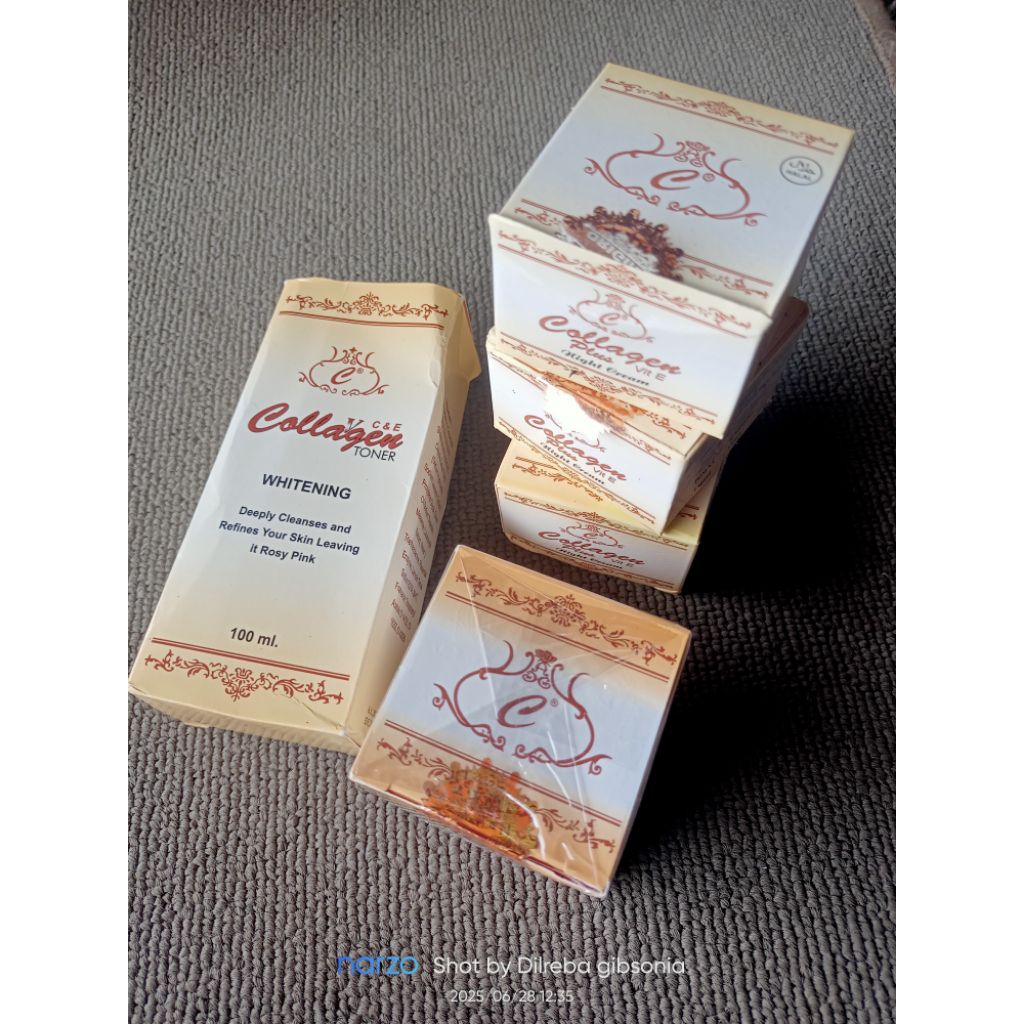 krim collagen malam original