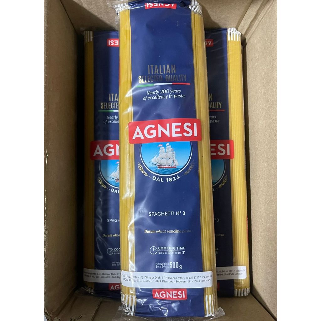 

Agnesi Spaghetti 500gr - Pasta Spageti - sameday/instant only