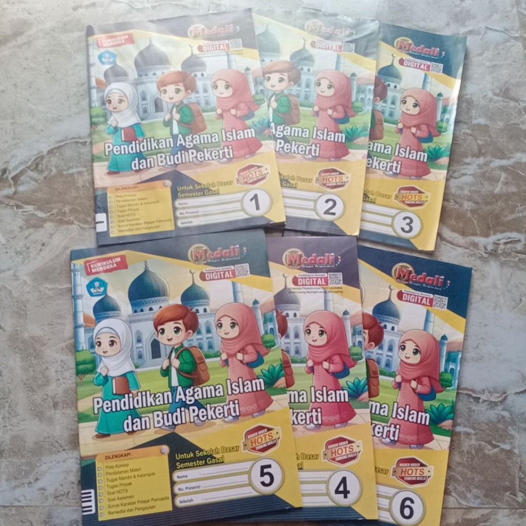 LKS Pendidikan Agama Islam SD / MI Kurikulum Merdeka K21 KUMER PAI Efektif kelas 1,2,3,4,5,6, Semest