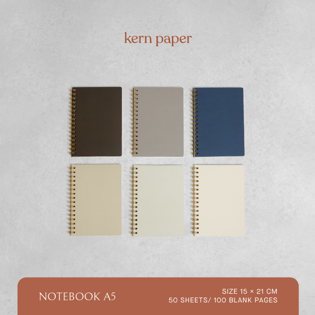 

Kern Paper Notebook A5 Softcover - Serré | Buku Tulis Premium