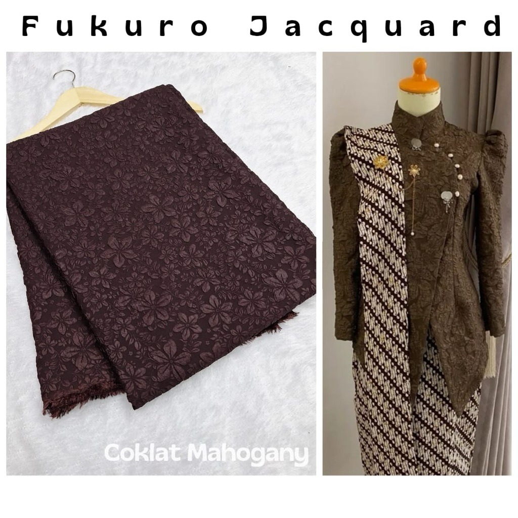 Rb BAHAN JAGUAR KAIN JAGUAR BAHAN GAUN BAHAN GAUN DRES JANGGAN FUKURO JACQUARD EMBOS KAIN JACQUARD
