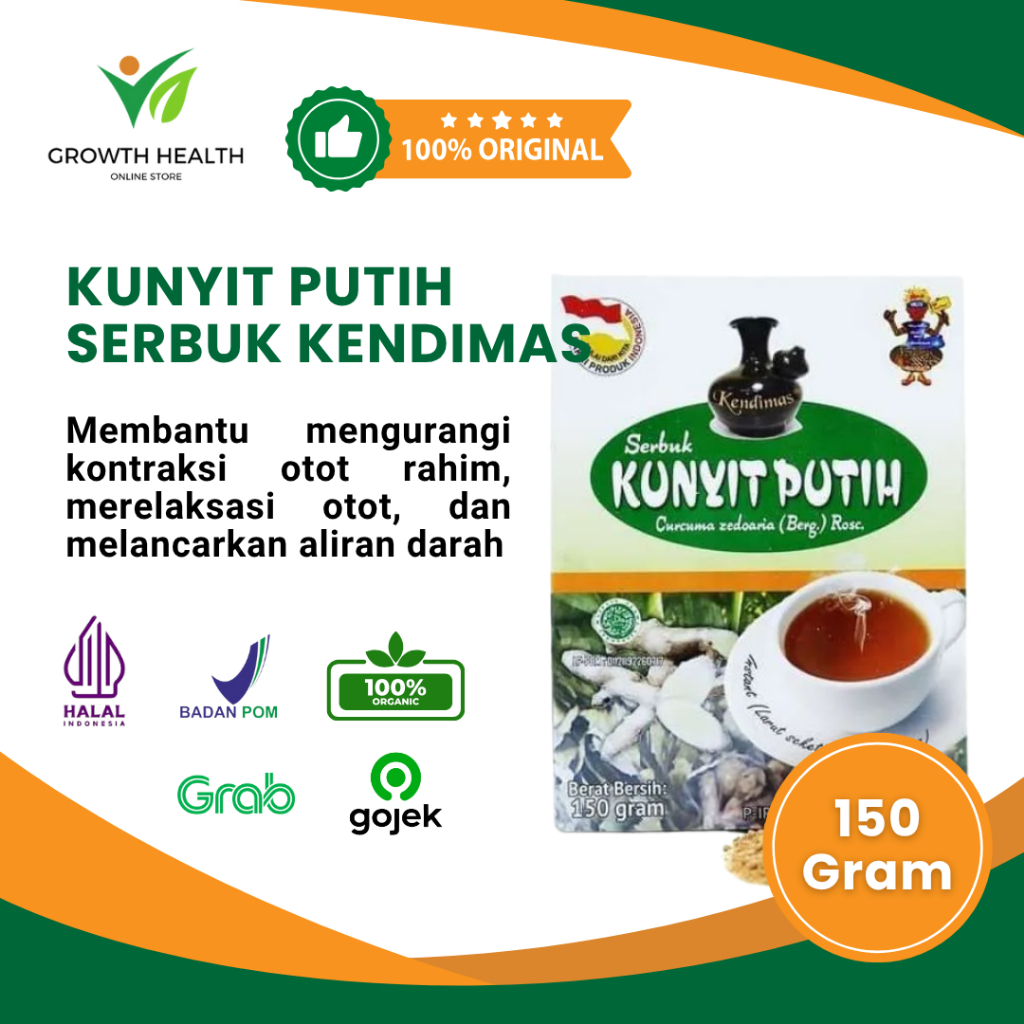 

KUNYIT PUTIH SERBUK KENDIMAS Obat Nyeri HAID