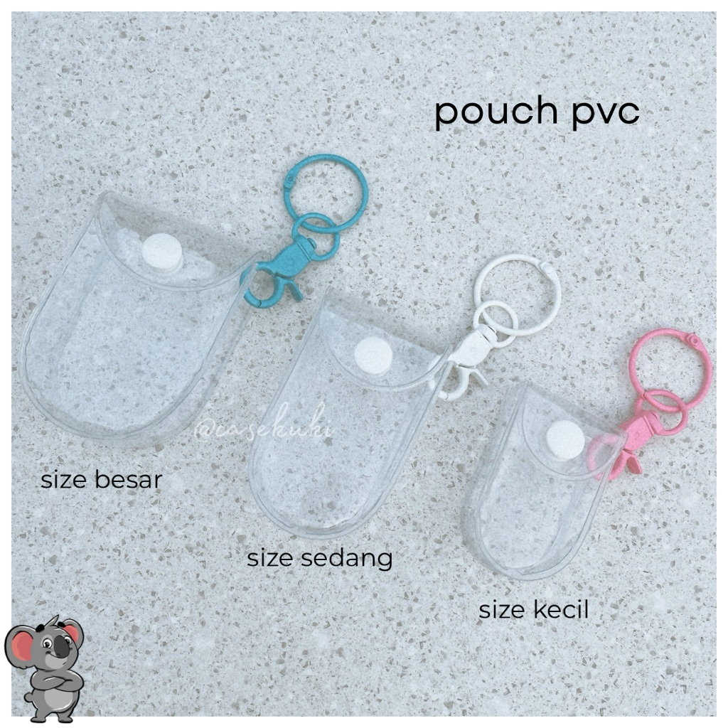 POUCH PVC POLOS FIGUR SERBAGUNA CASEKUKI BB FUJI TAS PVC MINI