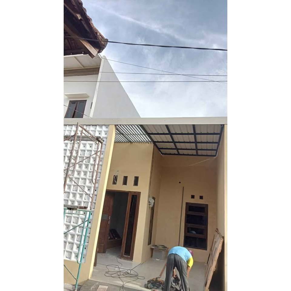 Kanopi rooftop dan polycarbonate transparan