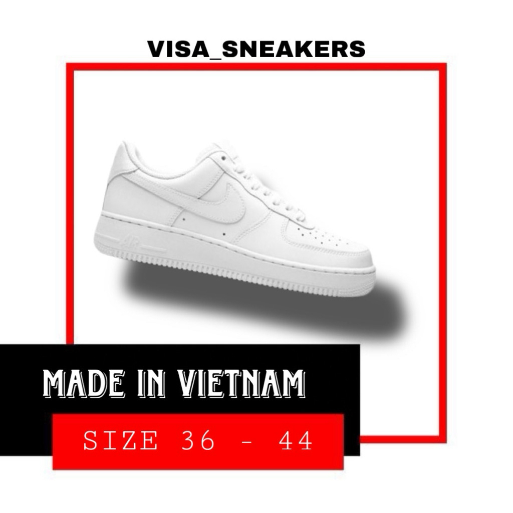 SEPATU NIKE AF1 FULL PUTIH CEWE/COWO SIZE 36-44