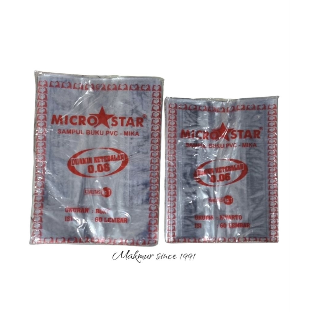 

Sampul Mika Microstar/ Sampul Plastik Microstar/ Sampul buku Microstrar
