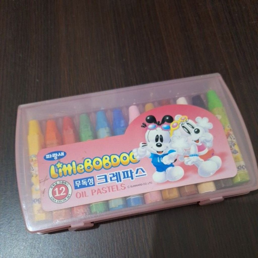 

Little Bobdog Oil Pastels Crayon isi 12 Import Korea