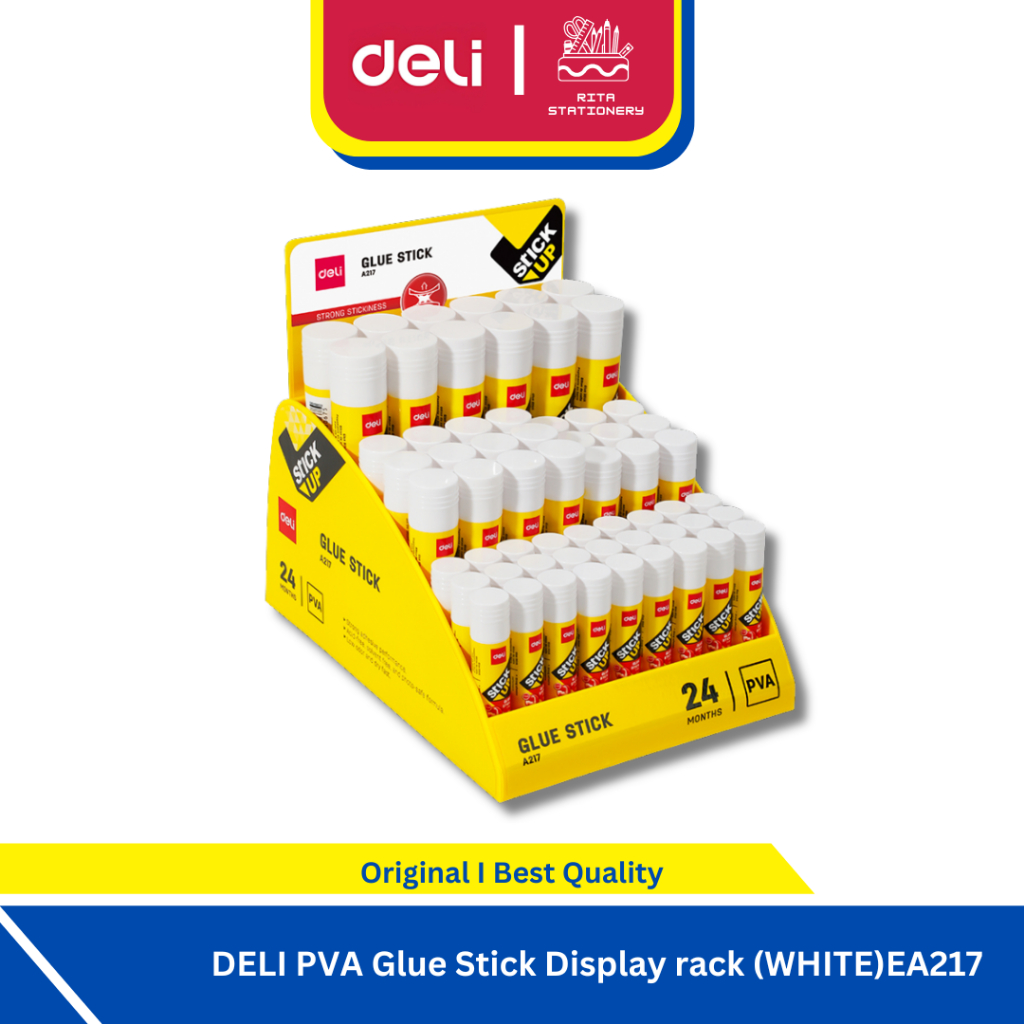 

PVA Glue Stick Display rack / Lem Stik termasuk dengan display etalase rak cocok untuk jualan - EA217