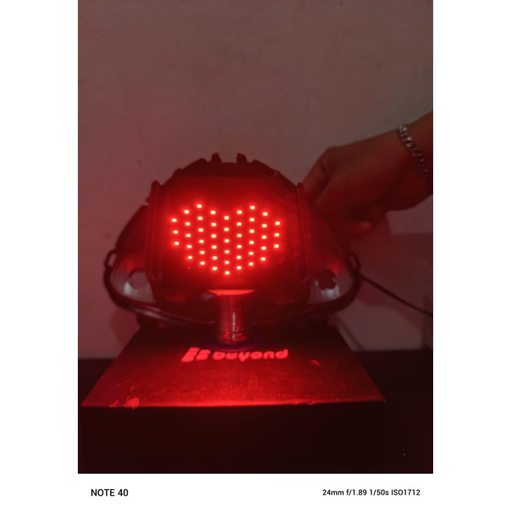 STOPLAMP RUNING BEAT ESP /STREET MOTIF LOVE TERBARU DAN TERMURAH 8 MODE OTOMATIS LAMPU REM/LAMPU BEL