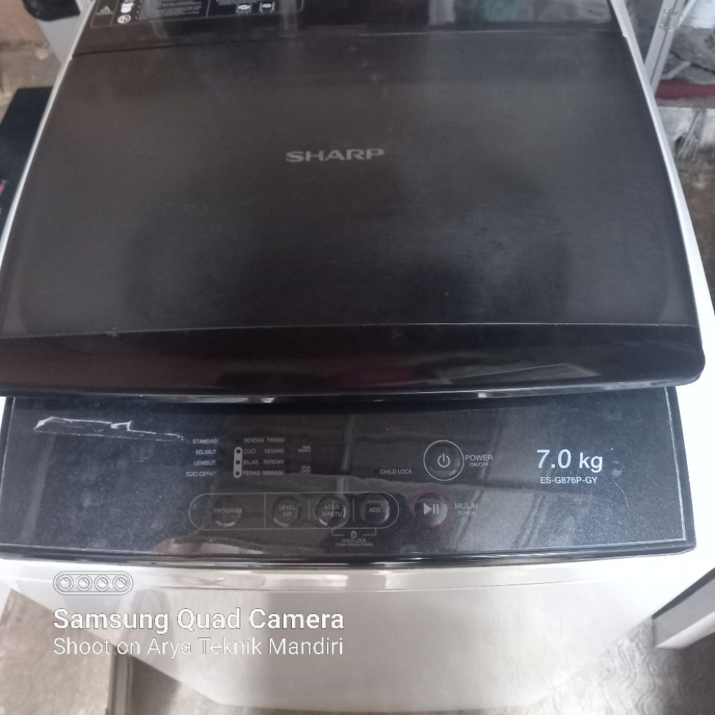 Gearbox Mesin Cuci Sharp ES-G876P-GY 1 Tabung Bukaan Atas