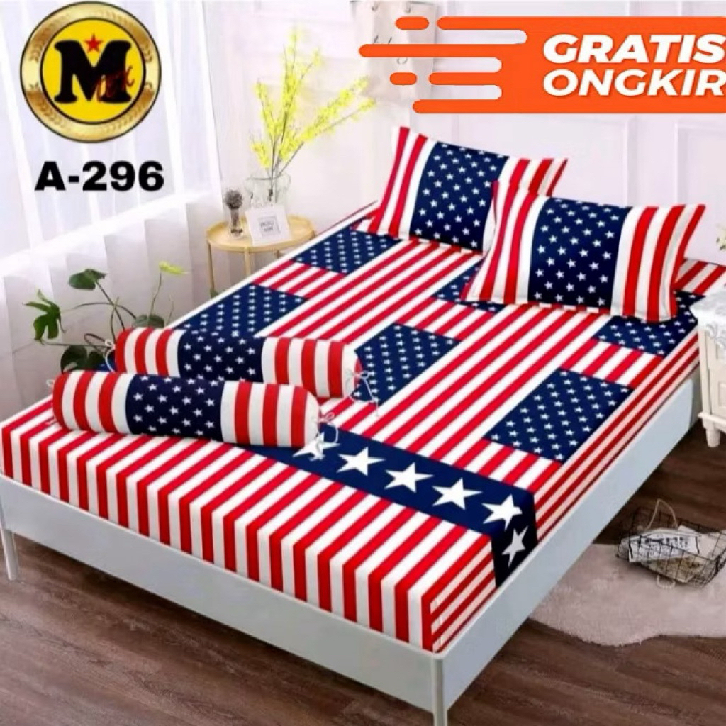 (BISA COD) Sprei bendera amerika free sarban dan sargull