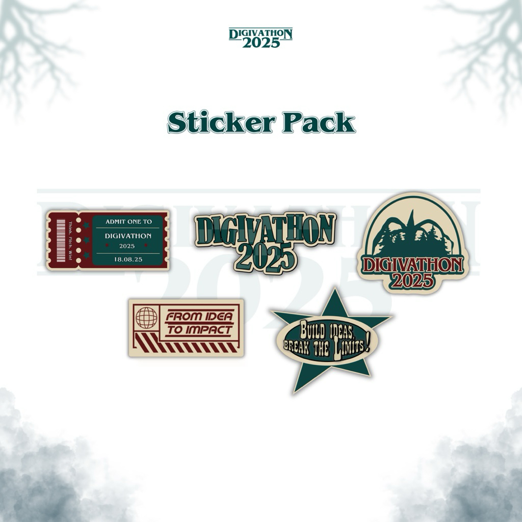 

STICKER: DIGIVATHON 2025 - Sticker Pack Hiasan Dekorasi