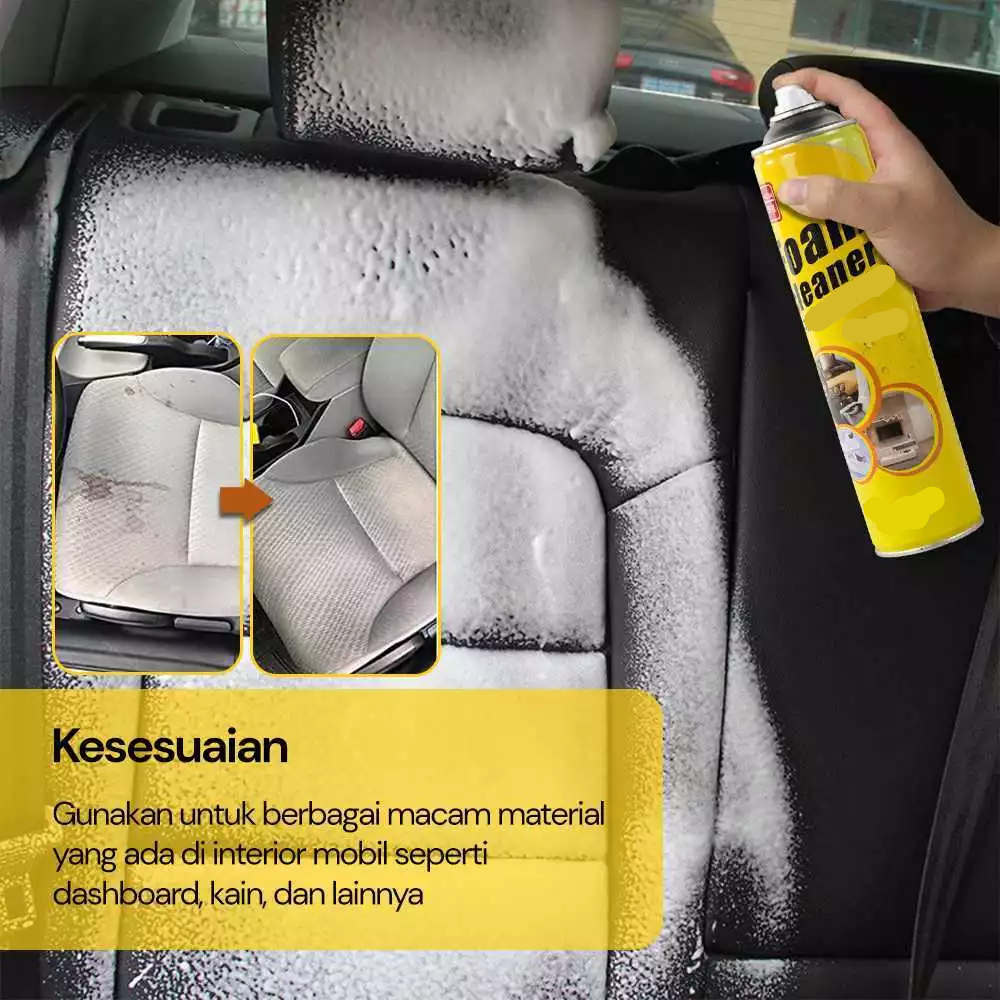 Jenius SPRAY FOAM BUSA PEMBERSIH INTERIOR MOBIL / FOAM CLEANER SPRAY