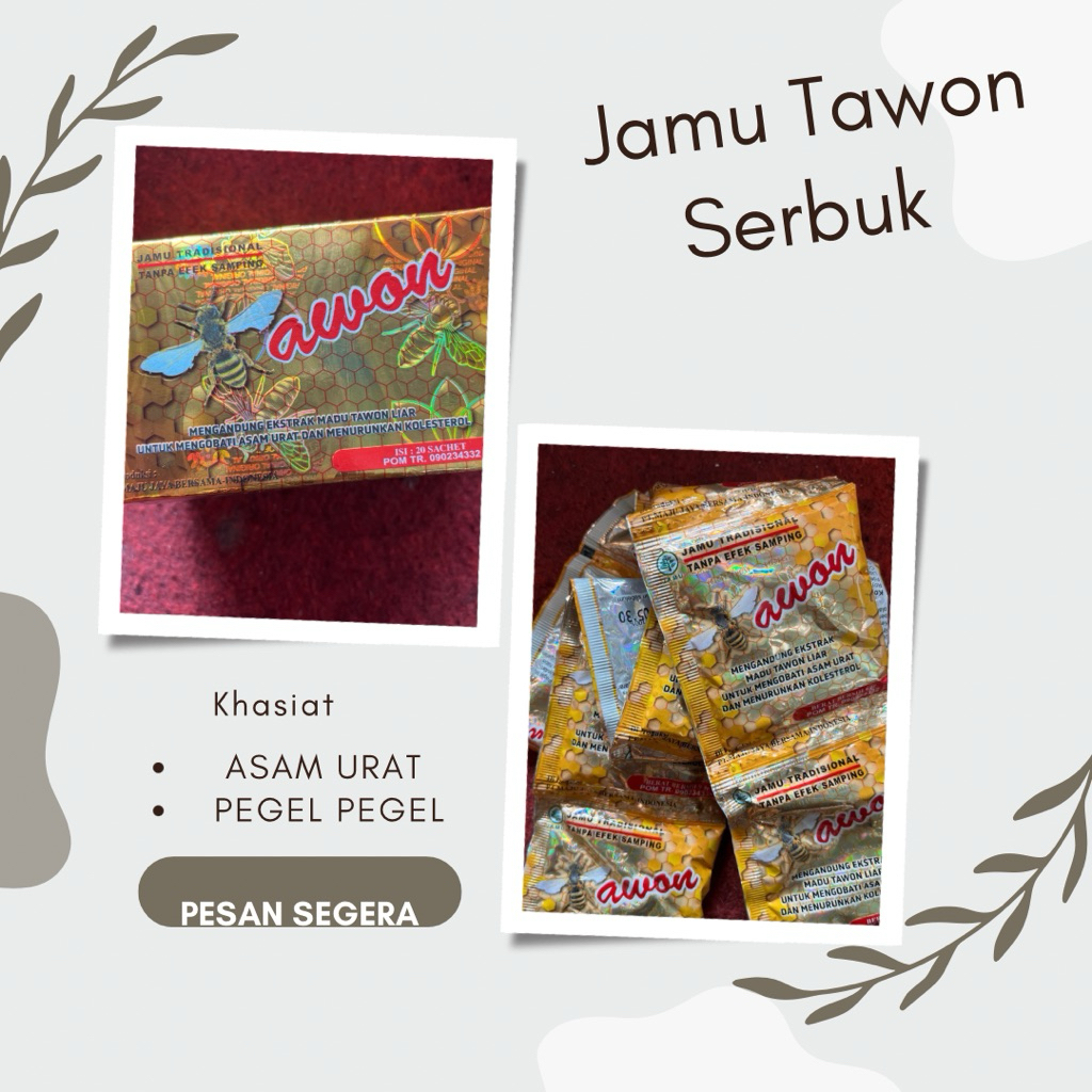 

Tawon jamu original untuk asam urat