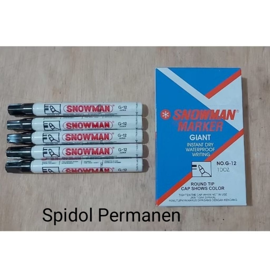 

Snowman Marker Spidol Permanen