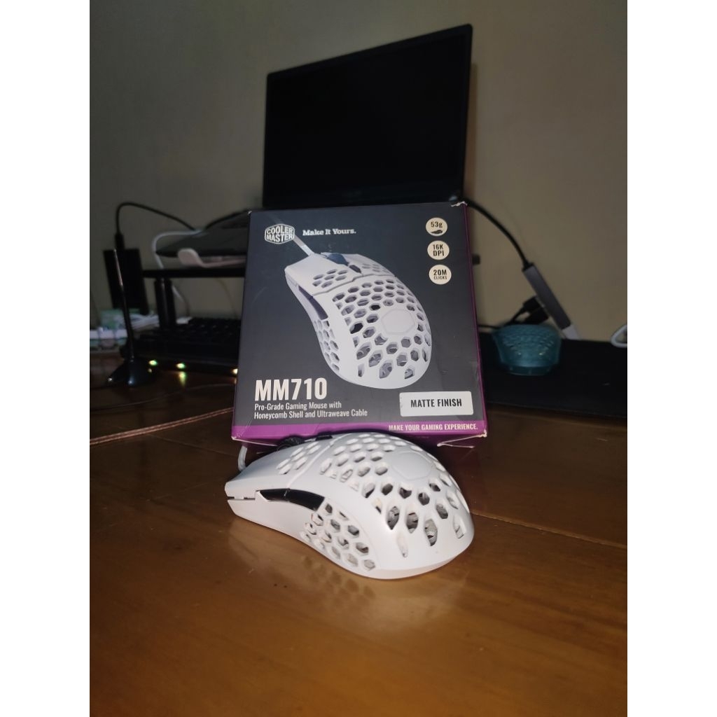 Mouse Cooler Master MM710 Matte White Second