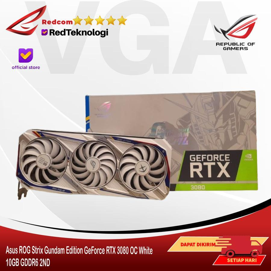 VGA NVIDIA Asus ROG Strix Gundam Edition GeForce RTX 3080 OC White 10GB GDDR6 | 2ND FULL BOX