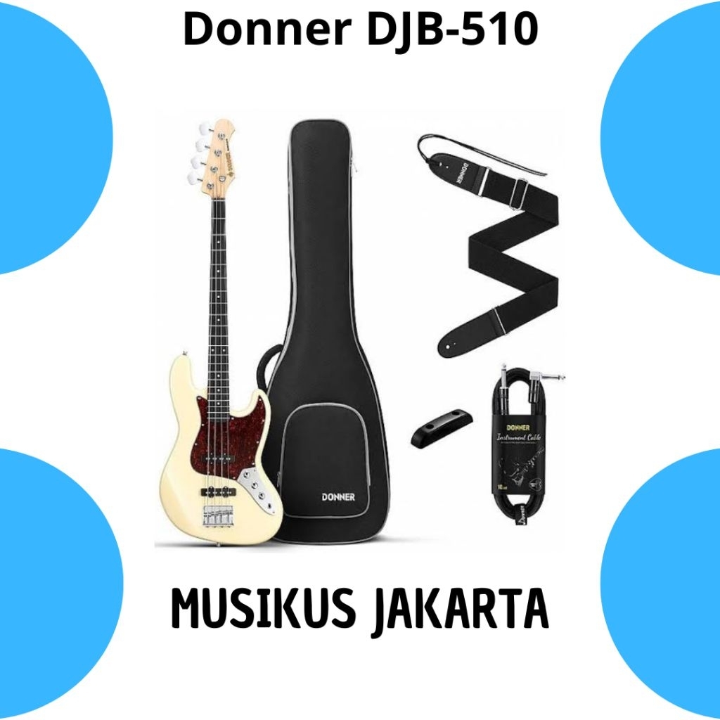 Donner DJB-510B Blonde / Bass Elektrik donner DJB 510B