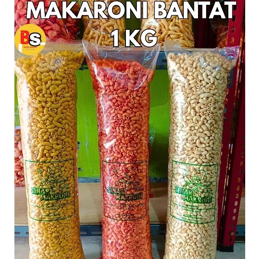 

makaroni bantat original 1bal/ makaroni pipa bantat 1kg/ makaroni bantat asin gurih/ makaroni snack