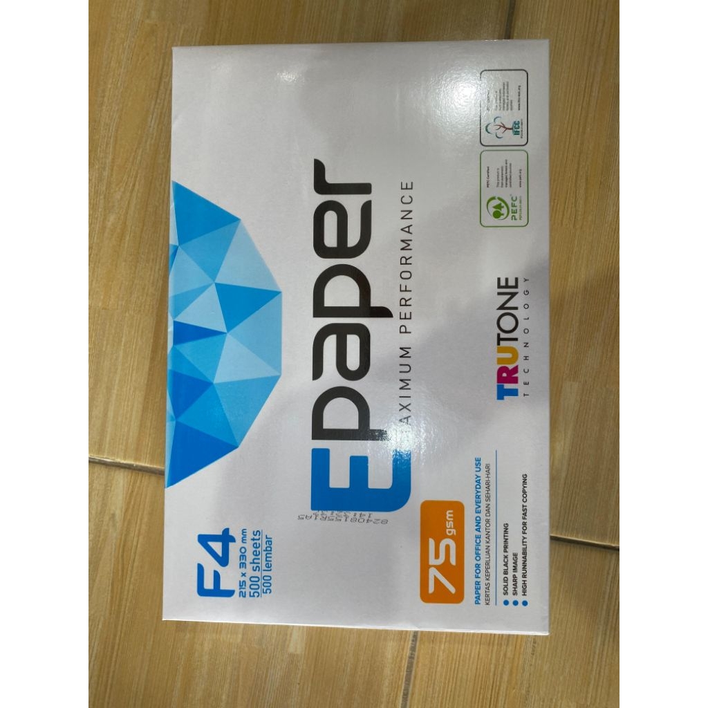 

Kertas E-Paper F4 75gsm 500 lembar
