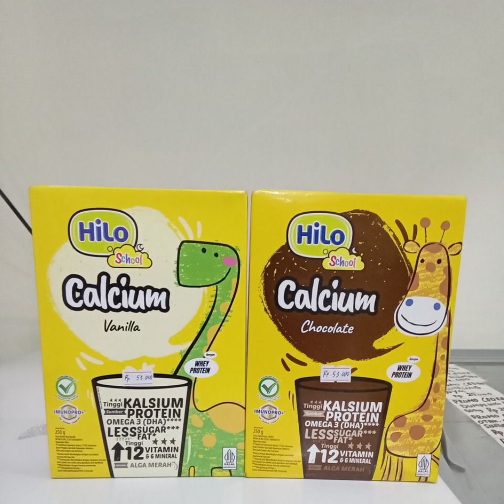 

Hilo scool calsium vanila/coklat 250g