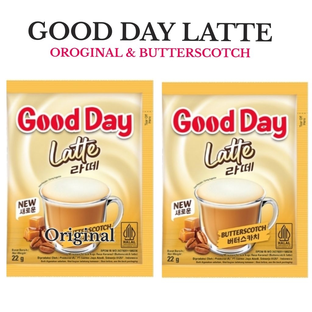 

[Harga Grosir] Good Day Latte Original dan butterscotch Renteng isi 10 pcs 22gr