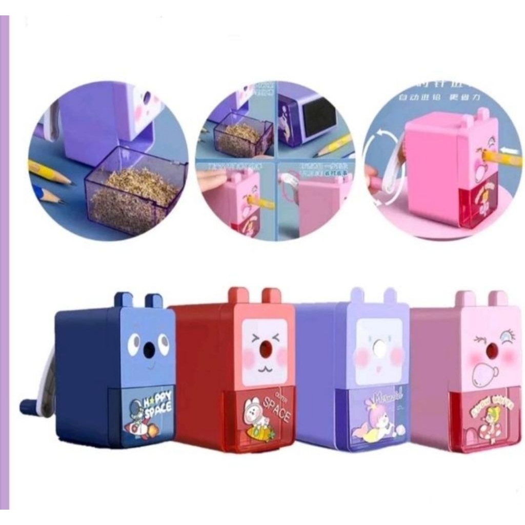 

Rautan Pensil Korea/Rautan Korea Model Putar/Serutan Korea/Rautan Pensil Kotak Karakter Lucu