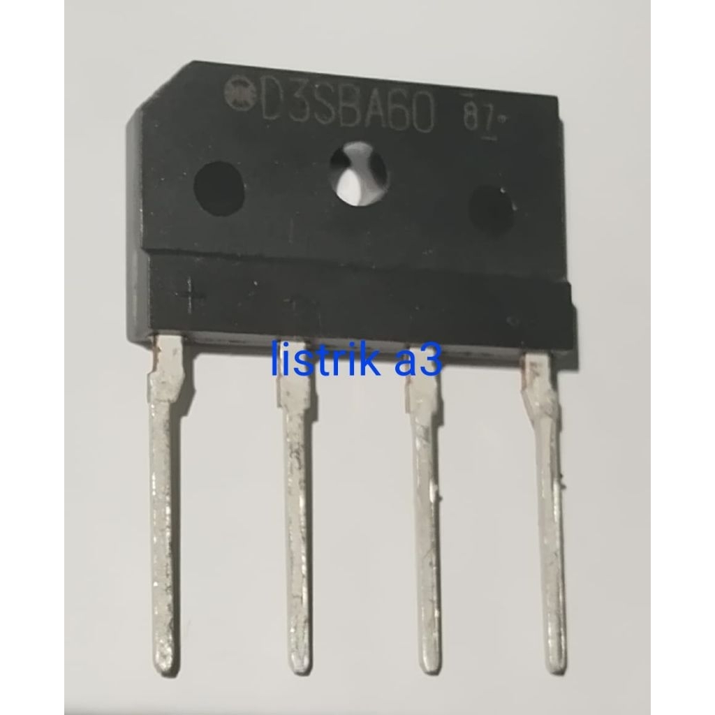 diode dioda bridge sisir D3SBA60 D3S BA60 600V 4A 600 V 4 A penyearah rectifier toko listrik
