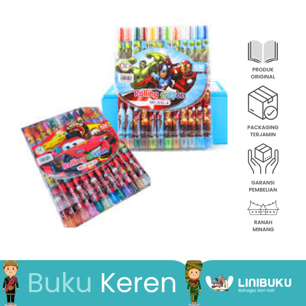 

BUKU - ATK - KRAYON PUTAR - CRAYON BIASA BERBAGAI UKURAN