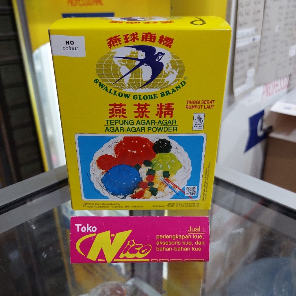 

Agar-agar Swallow Globe Brand 84 gr BENING