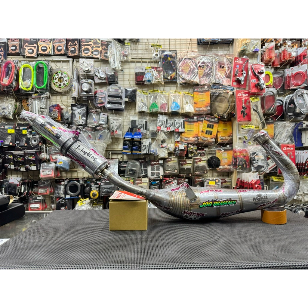 KNALPOT AHAU 1 AHAU RX KING RXKING RXK RXS STAINLIS PDK CCG ORIGINAL AHAU 1 100%