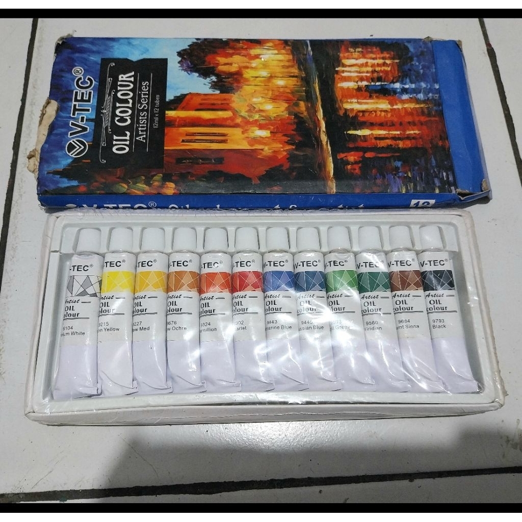 

Cat minyak V-tec oil color 12 x 12ml
