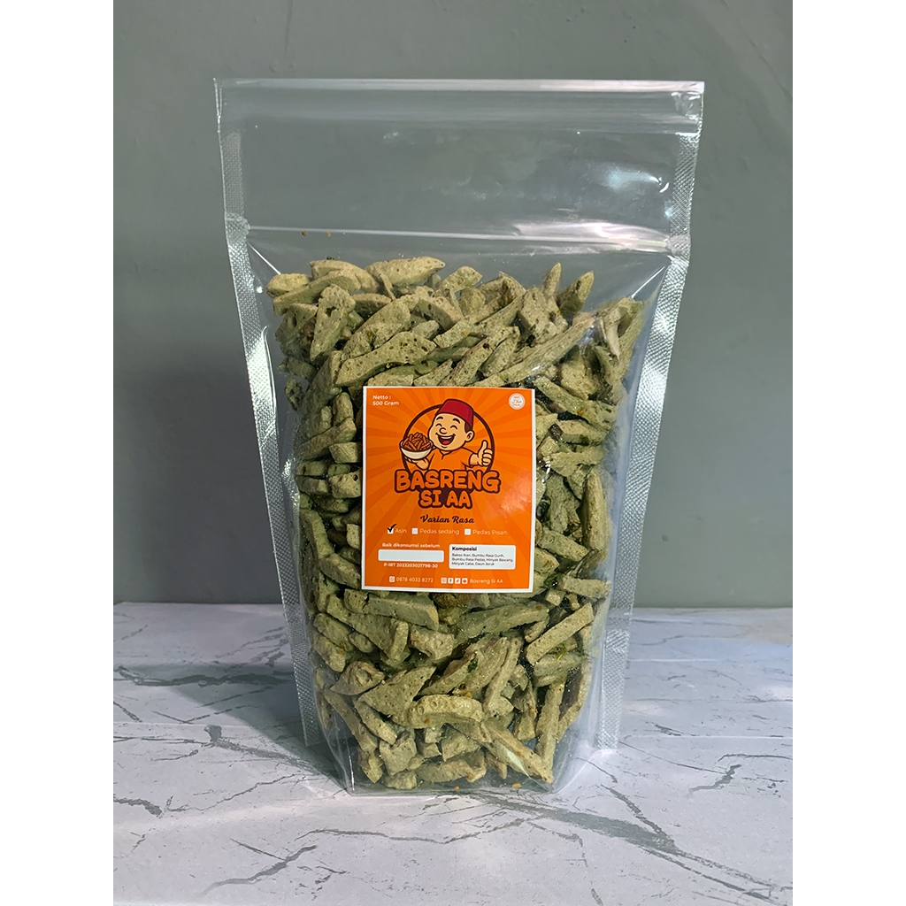

Cemilan Pedas Basreng Si AA | Snack Garing Nagih | 500g