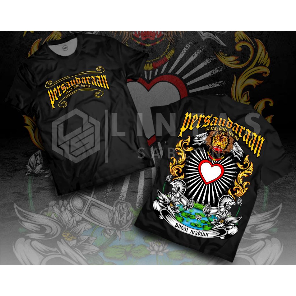 KAOS PSHT DESAIN REOG PONOROGO COMBED 24S PREMIUM