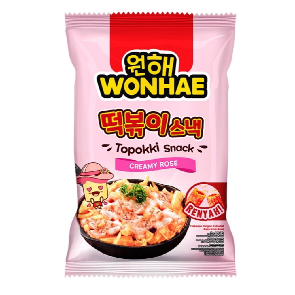 

WONHAE Topokki Snack Creamy Rose 80g