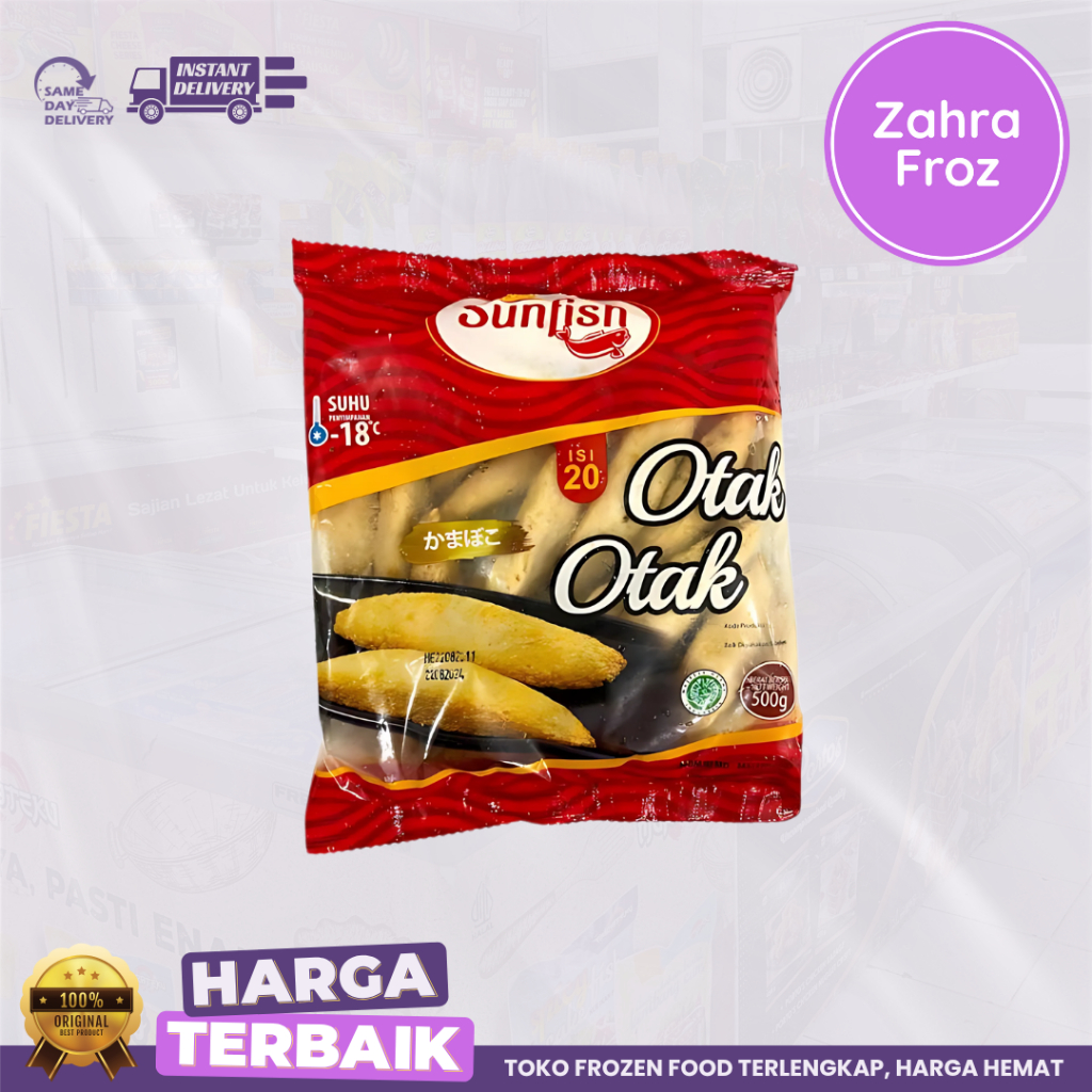 

SUNFISH OTAK OTAK IKAN 500 GR ISI 20