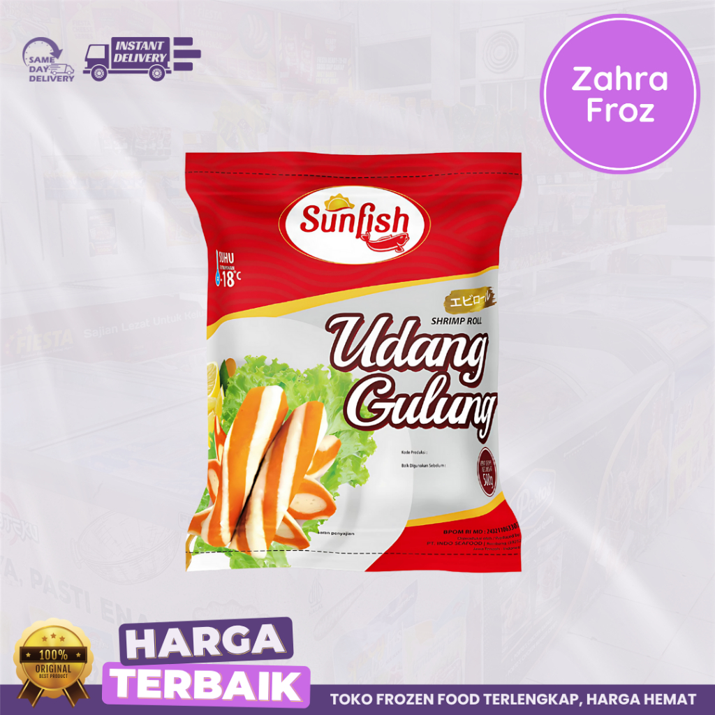 

SUNFISH UDANG GULUNG SHRIMP ROLL 500 GR