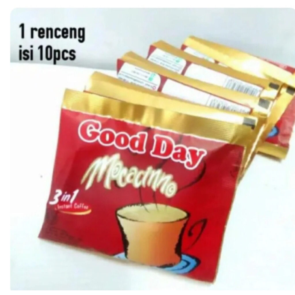 

Good Day Moccacino Kopi Sachet Kopi Seduh 20gr 1 Renceng isi 10 Sachet