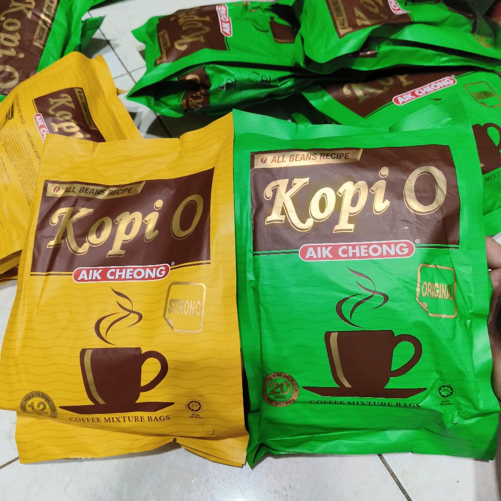 

coffee Aik cheong kopi o original | creamer & sugar mixture bags | strong