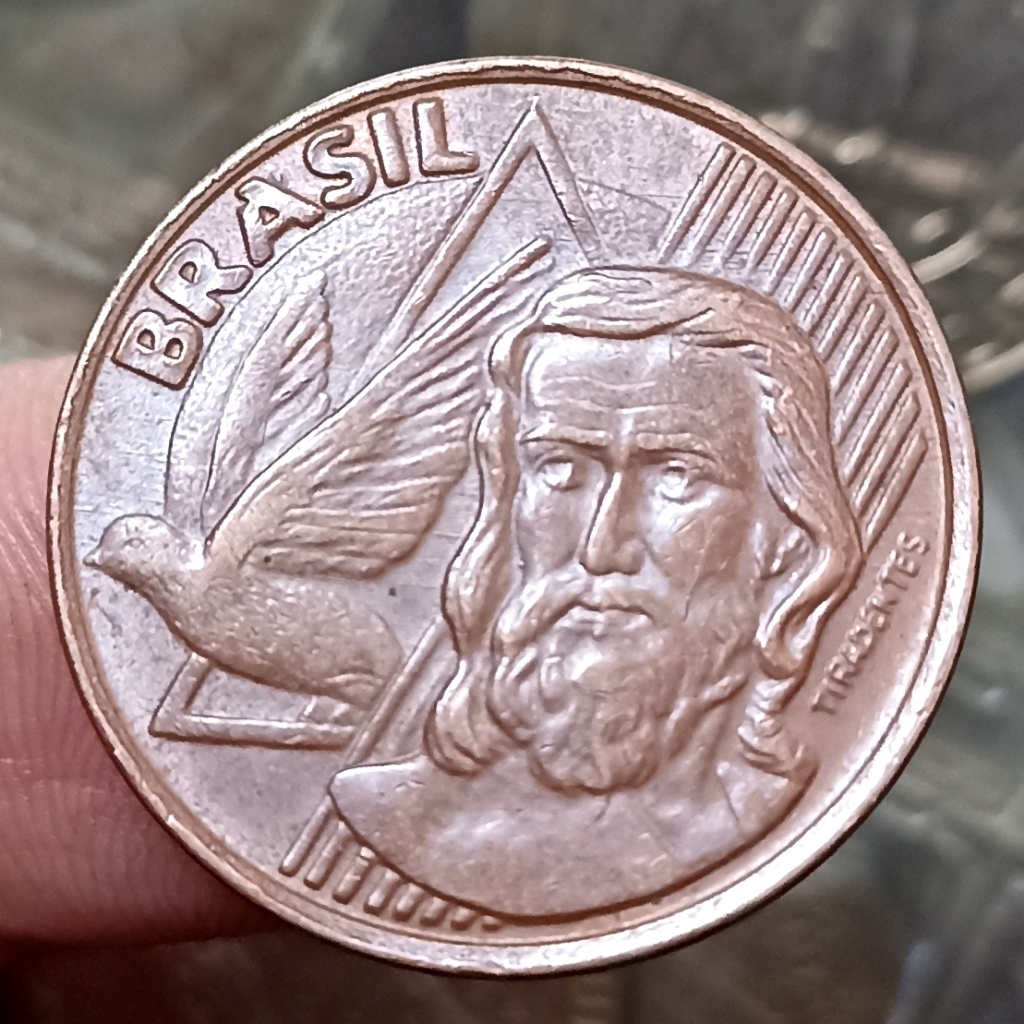 Koin Kuno Brazil 5 Centavos Tiradentes