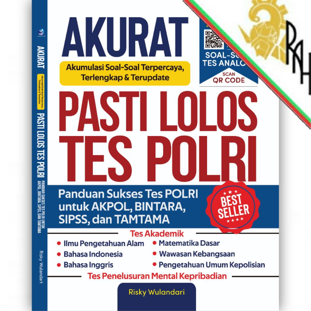 Buku ORI AKURAT Akumulasi Soal-Soal Terpercaya, Terlengkap, dan Terupdate, PASTI LOLOS TES POLRI Pan