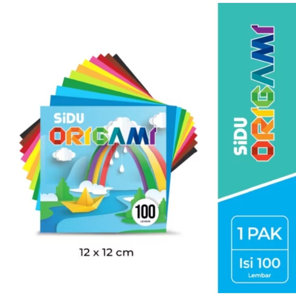 

Kertas Origami Sidu Ukuran 12 x 12 cm Kertas Lipat Anak